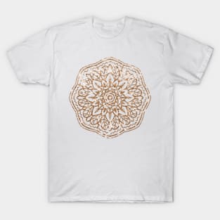 Golden bronze mandala T-Shirt